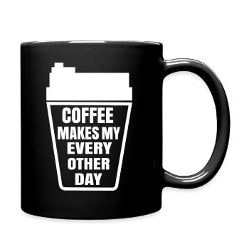 coffee makes my every other day - Full Colour Mug - black - Right