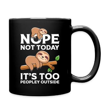 Nope Not Today - Full Colour Mug - black - Right
