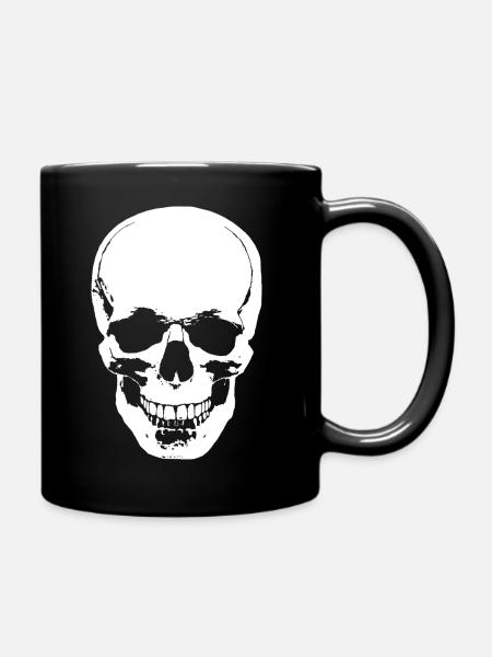Totenkopf - Tasse einfarbig - Schwarz