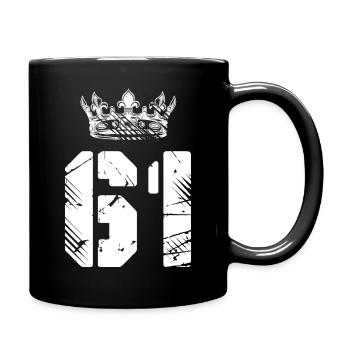 61 Couronne numérique - Mug uni - noir - Droite