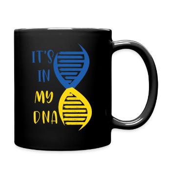 Its In My DNA - Tasse einfarbig - Schwarz - Rechts