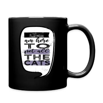 avacato pet cat pet present idea avogato guenon - Mug uni - noir - Droite