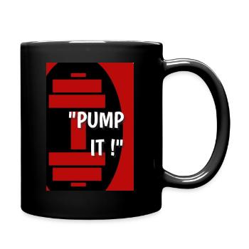 Pumpen Sie es! - Tasse einfarbig - Schwarz - Rechts
