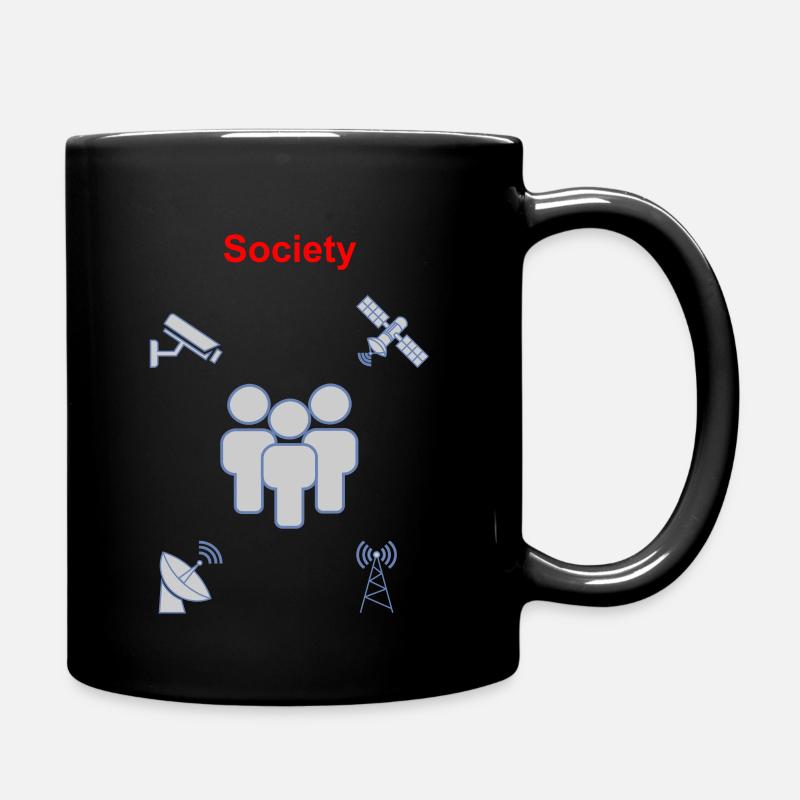 Society - Tasse einfarbig - Schwarz