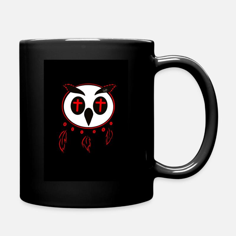 Death Owl - Full Colour Mug - black