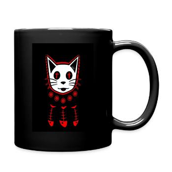 Chat de la mort - Mug uni - noir - Droite