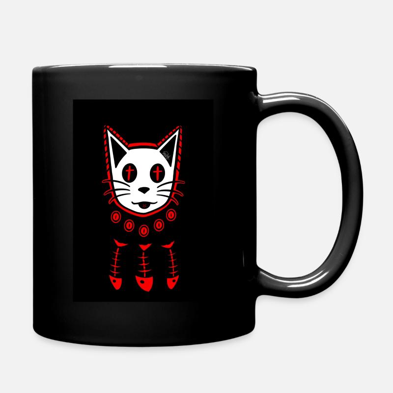 Death Cat - Tasse einfarbig - Schwarz