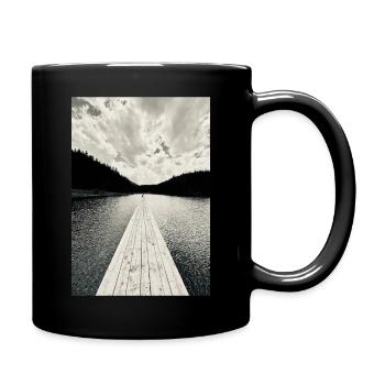 Heimatliebe - Tasse einfarbig - Schwarz - Rechts