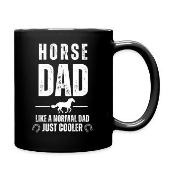 HORSE DAD - Full Colour Mug - black - Right