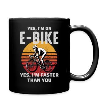 E-Bike Vélo électrique Vélo Cyclisme Biker VTT - Mug uni - noir - Droite