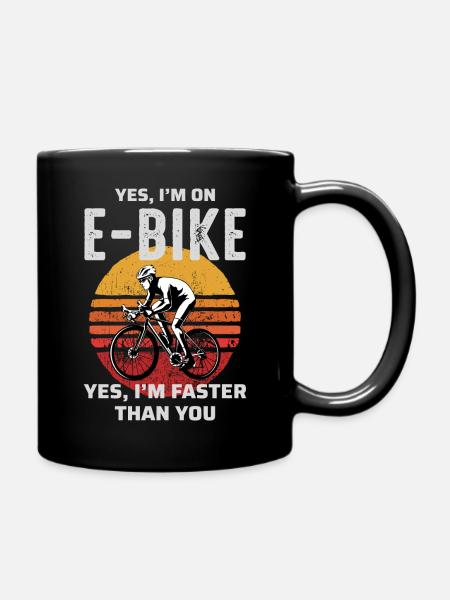 E-Bike Vélo électrique Vélo Cyclisme Biker VTT - Mug uni - noir