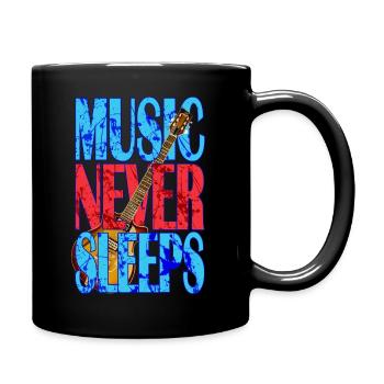 Music Design - Full Colour Mug - black - Right