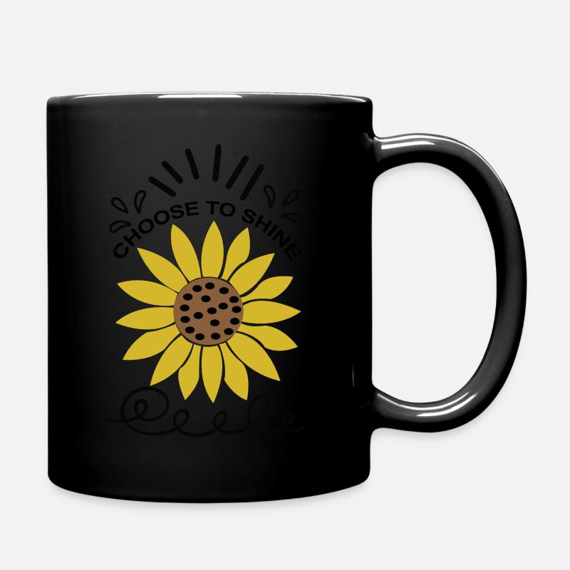 choose to shine - Tasse einfarbig - Schwarz