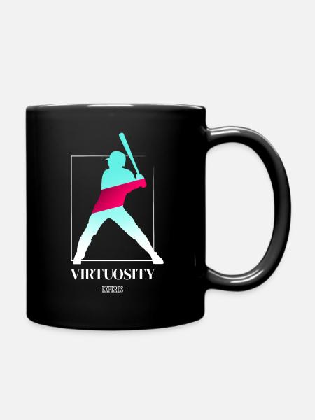 Joueur de baseball Baseball Design T-Shirt - Mug uni - noir