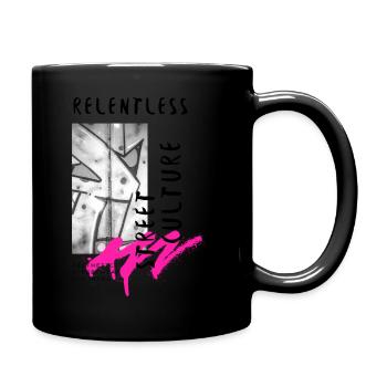 Relentless Street Culture - Tasse einfarbig - Schwarz - Rechts