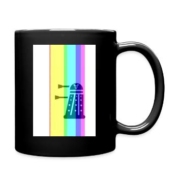 Dr..Inclusion; He/Him/ She/Her/Them/They Rainbow - Full Colour Mug - black - Right