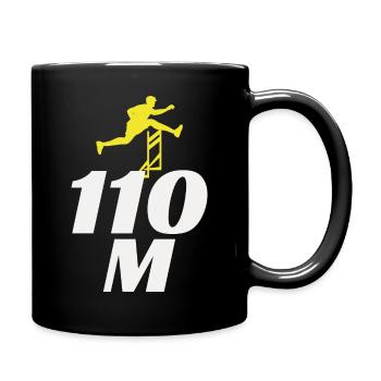 Hurdles Hurdling Hurdler Running Runner Athletes - Full Colour Mug - black - Right
