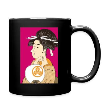 Japanese woman - Tasse einfarbig - Schwarz - Rechts