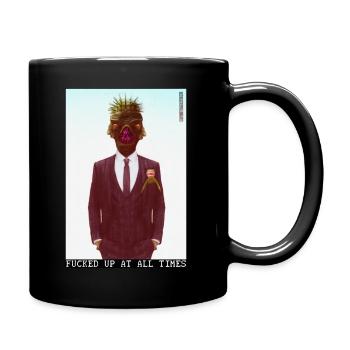 Junkie George - Tasse einfarbig - Schwarz - Rechts