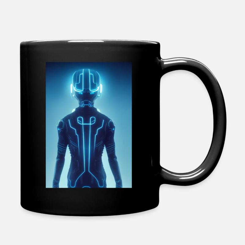 Clu Lumières Bleu - Mug uni - noir
