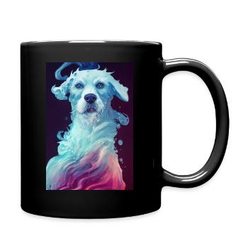 Dog Dreamy Spirit Sweet - Full Colour Mug - black - Right