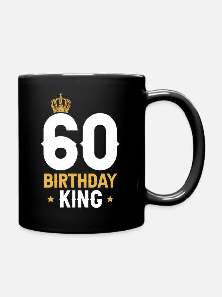 60. Geburtstag Mann Geschenk - Tasse einfarbig - Schwarz
