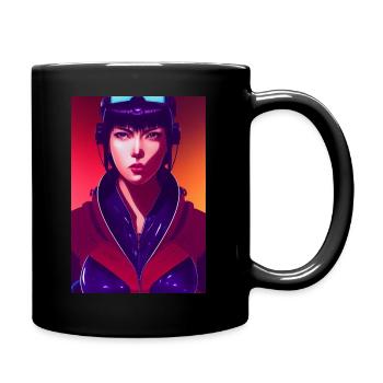 Major Motoko Kusanagi Manga - Full Colour Mug - black - Right
