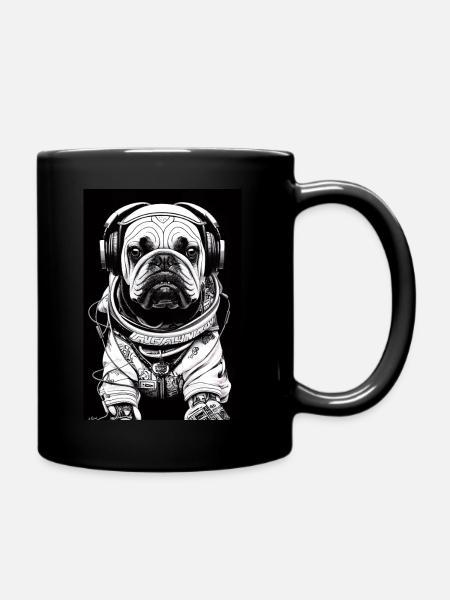 Français Bulldog - Rétro - Mug uni - noir