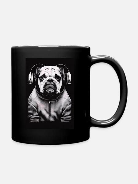 Français Bulldog - Rétro - Mug uni - noir