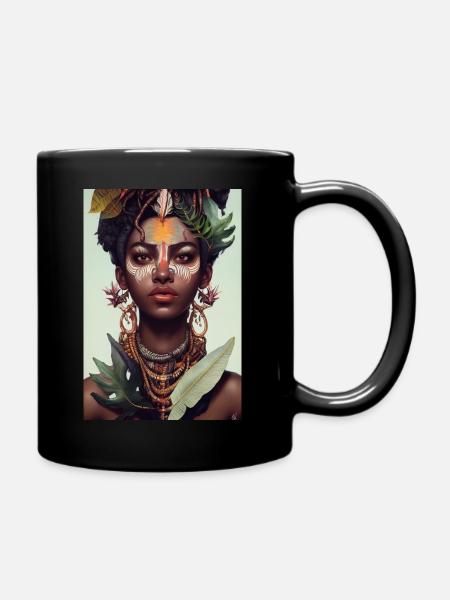 Mrs. Jungle - Full Colour Mug - black