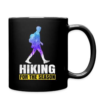 Randonnée pour la saison Citation de randonnée amusante - Mug uni - noir - Droite