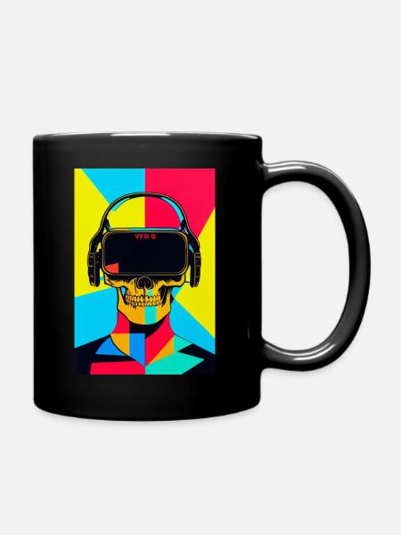 Crâne de Popart - Mug uni - noir