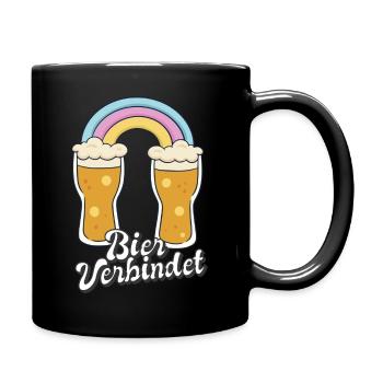 Lustiges Bier Verbindet Party T-Shirt 2022 - Tasse einfarbig - Schwarz - Rechts
