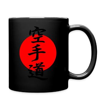 Karate tun - Tasse einfarbig - Schwarz - Rechts