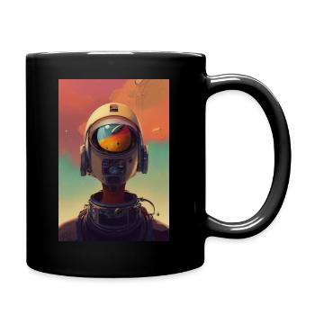Astronaute Space Future - Mug uni - noir - Droite