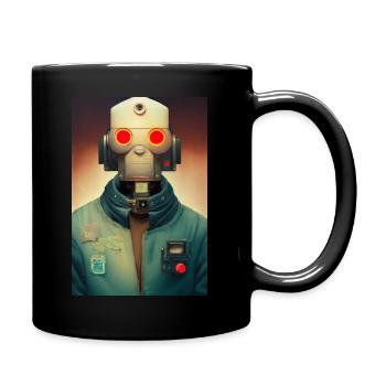 Astronaut Space Future - Full Colour Mug - black - Right
