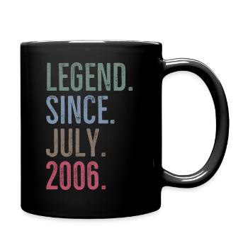 Legend Since July 2006 - Full Colour Mug - black - Right