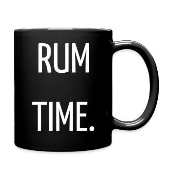 Rum time - Full Colour Mug - black - Right