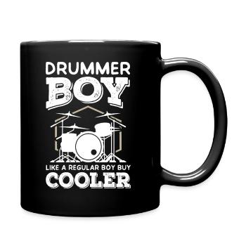 Drummer Boy - Tasse einfarbig - Schwarz - Rechts