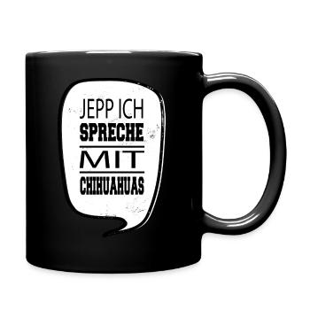 spruch lieblingshund zitat geburtstagsgeschenkidee - Tasse einfarbig - Schwarz - Rechts