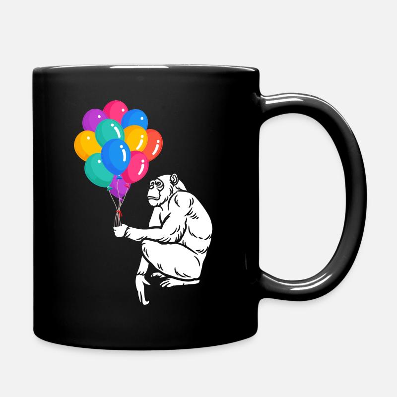 Chimpanzé ballons - Mug uni - noir