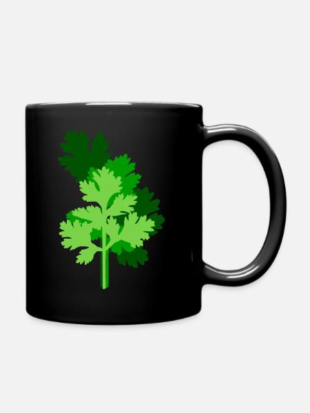 Petersilie klein - Tasse einfarbig - Schwarz