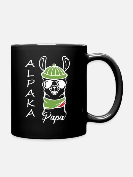 Alpaca Papa - Full Colour Mug - black