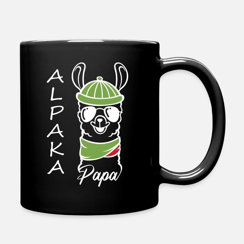 Papa Alpaga - Mug uni - noir