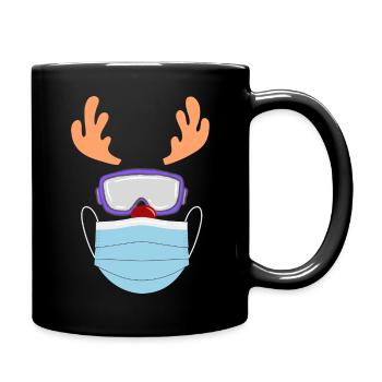 Ski - Mug uni - noir - Droite