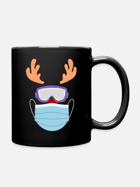 Ski - Mug uni - noir