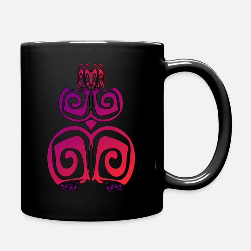 Owl von Adiswebs - Tasse einfarbig - Schwarz