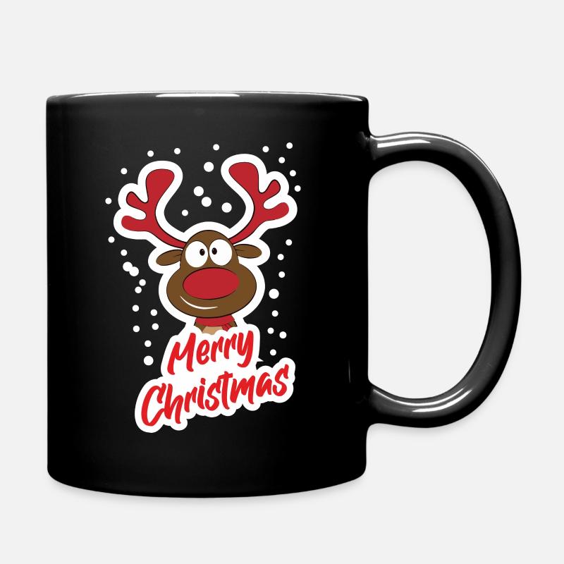 merry christmas - Tasse einfarbig - Schwarz