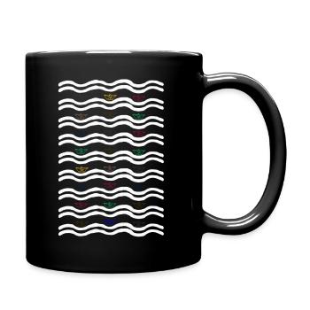 Meer Schiff Personalisierte Geschenkideen Schiffe - Tasse einfarbig - Schwarz - Rechts