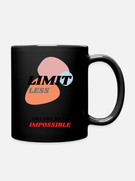 -LimitLESS- Modern design - Full Colour Mug - black